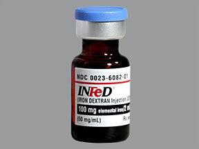 iron jectran|iron dextran (Dexferrum, INFeD) .
